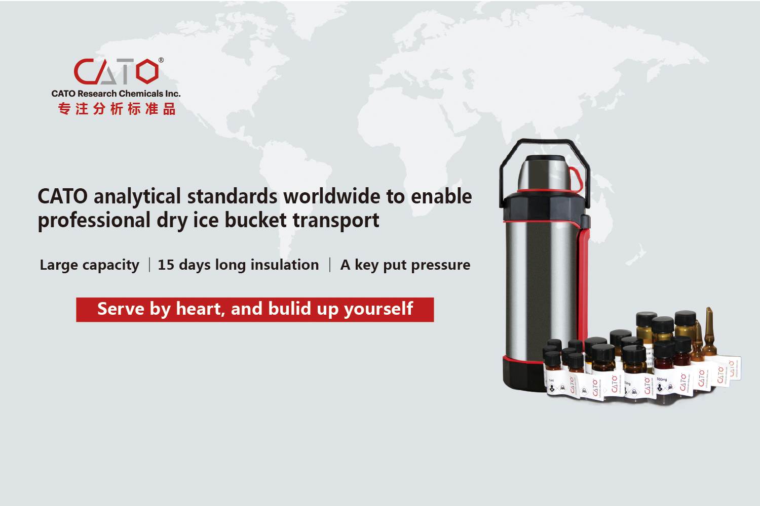 Global bulletin on CATO analytical standards to be shipped in insulated ice drums	